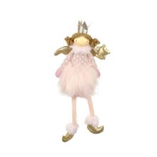 ANGEL IN PINK FLUFFY SKIRT DECORATION
